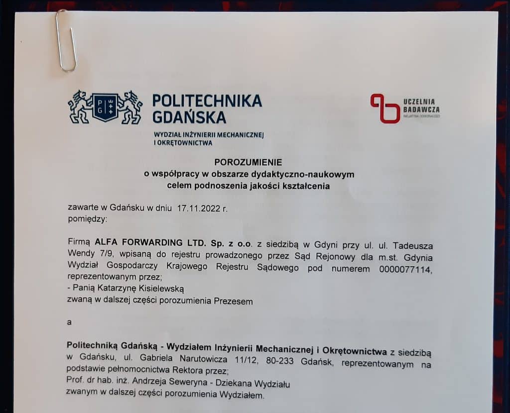Współpraca z Politechniką Gdańską